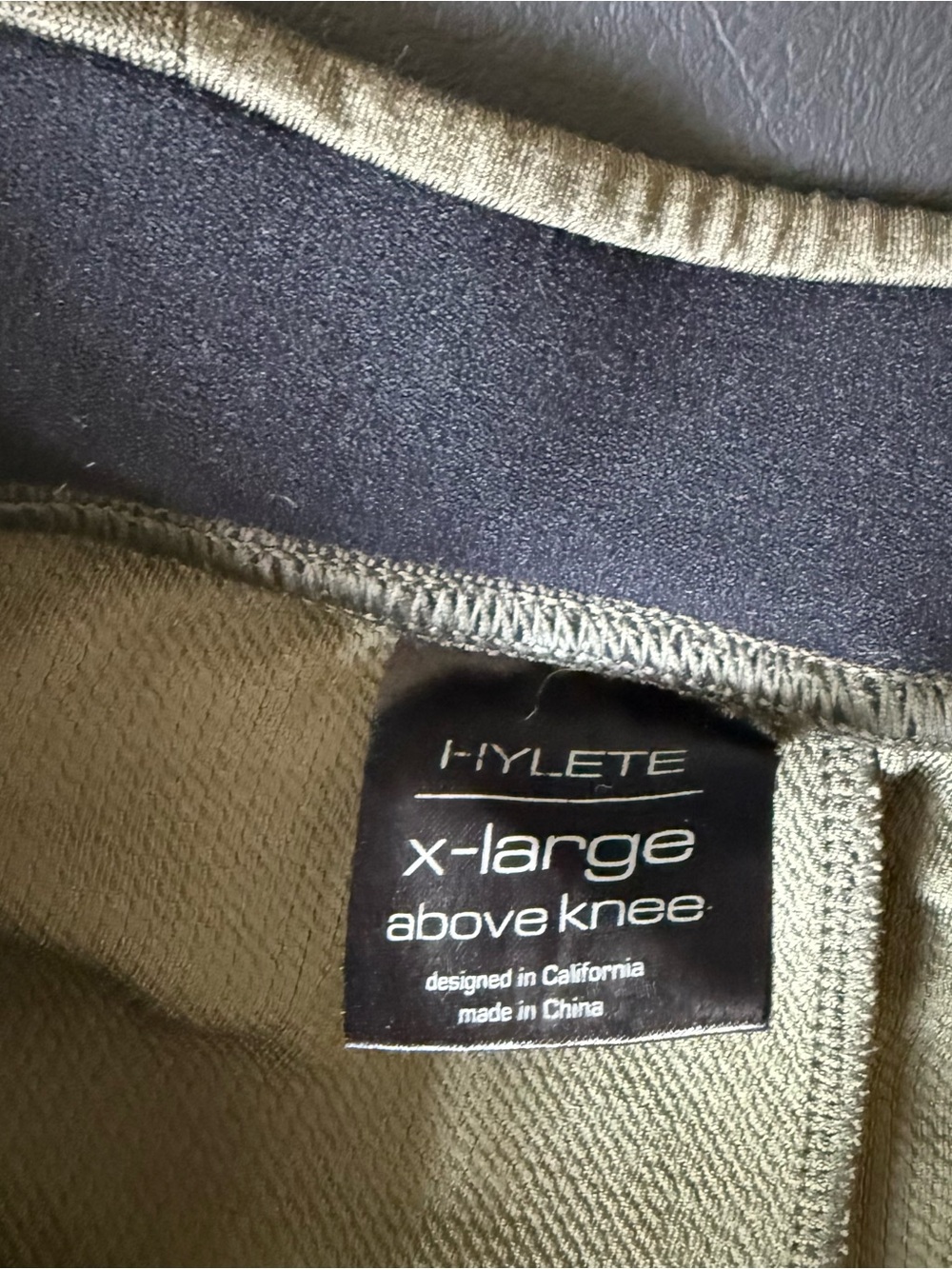 Hylete olive green athletic shorts size x large - Picture 4 of 5